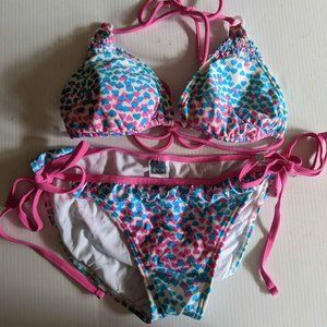 Since Bikini Set Heart Pattern
